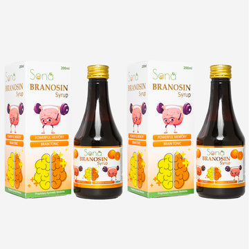 Sona Branosin Syrup for Brain and Memory - 200 ml (Pack of 2)